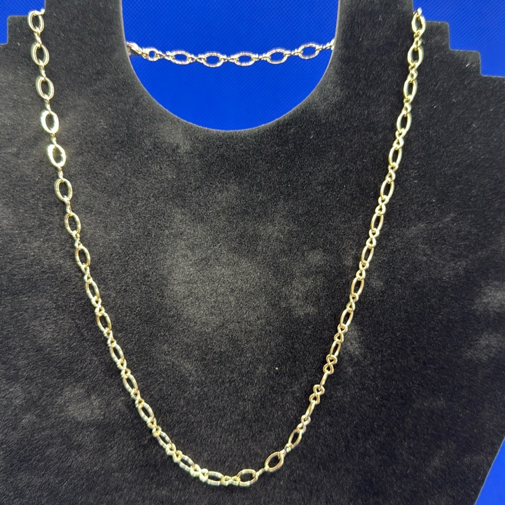 Pretty Bird 18K Yellow Gold Plated Bead Bar Chain - 17.5"